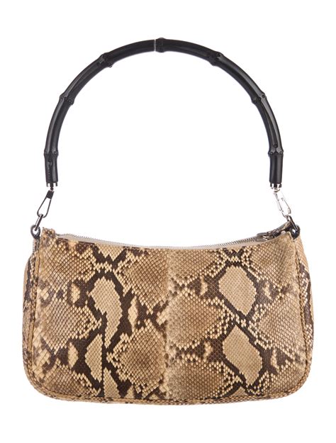 gucci tote bag snake|Gucci snakeskin handbag.